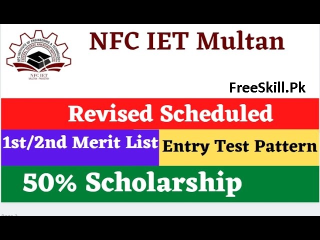 NFC Multan Merit List