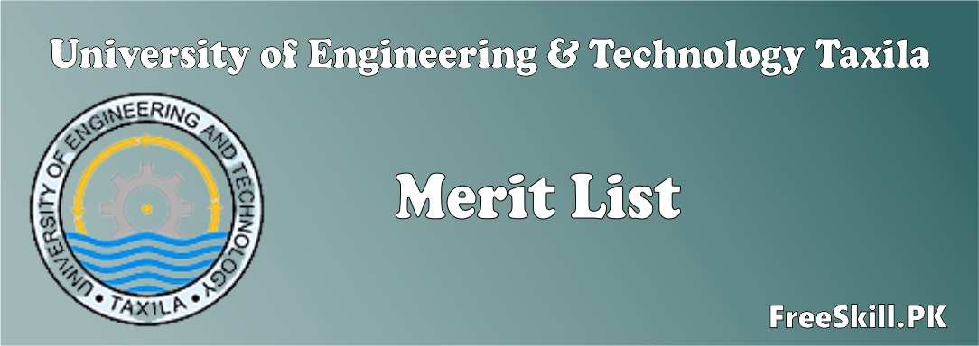 UET Taxila Merit List