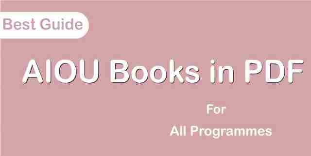 AIOU Books Information 