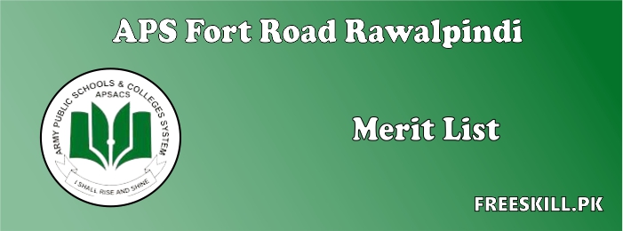 APS Fort Road Merit List