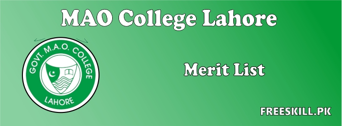 MAO College Merit List